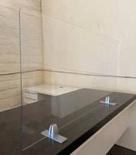 Load image into Gallery viewer, Protective Sneeze Guard made with Crystal Clear Acrylic for Desk Table Counter Top
